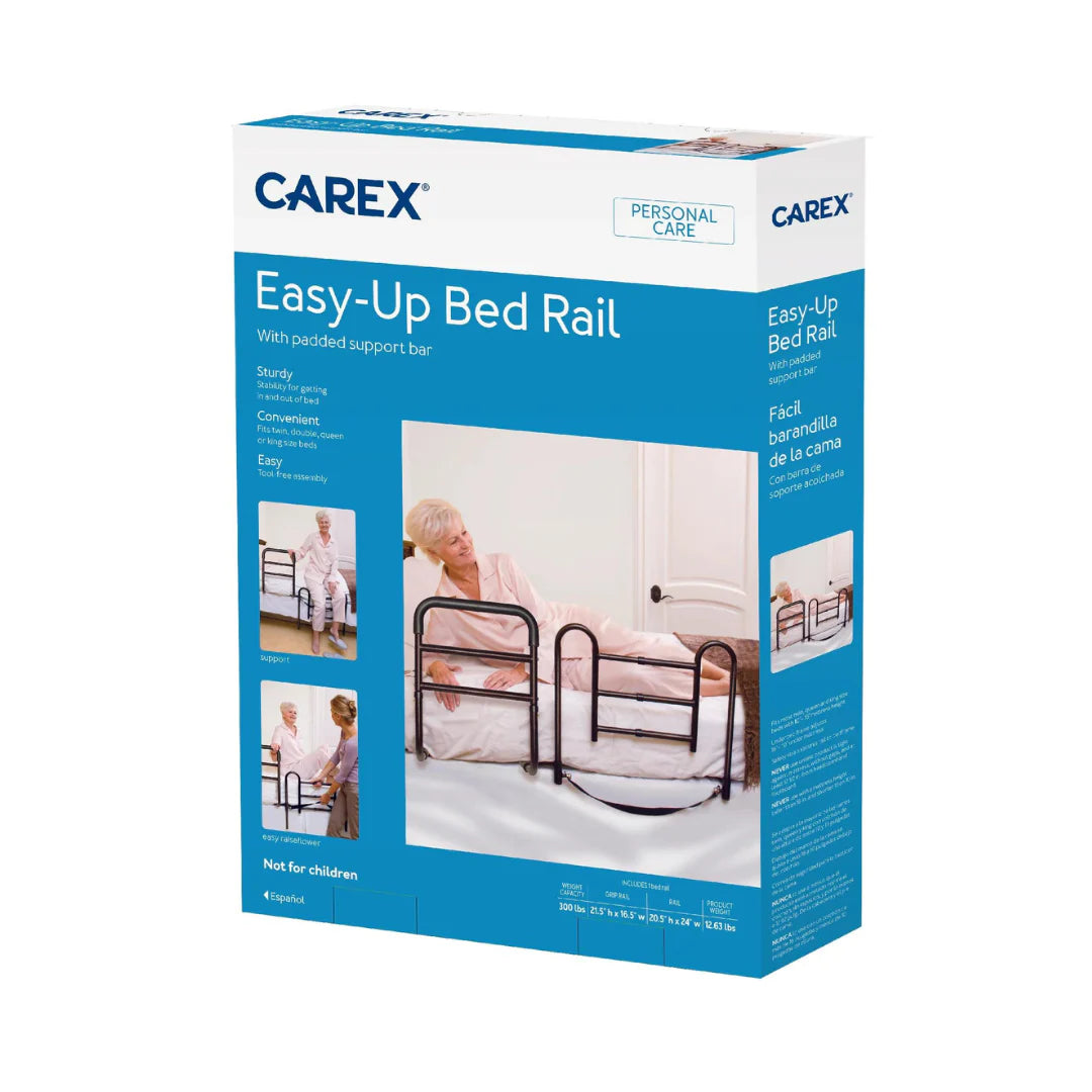 Carex Easy-Up Bed Safety Rails - Combination Fall Prevention Safety Ra ...