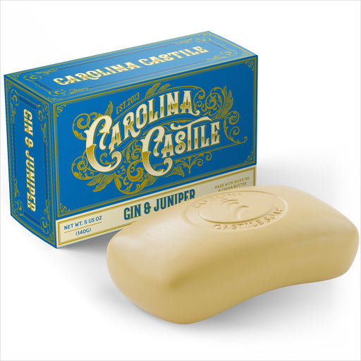 Carolina Castile Soap Gin & Juniper Castile Bar Soap White Smoke 3 Pack,6 Pack,Case of 48 bars
