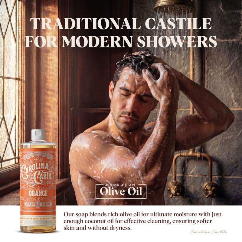 Carolina Castile Soap Orange Castile Soap White Smoke 32 oz,1 Gallon