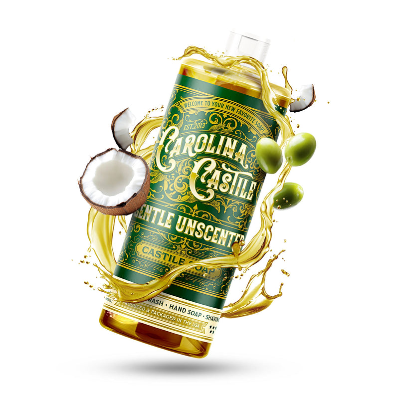 Carolina Castile Soap Gentle Unscented Castile Soap