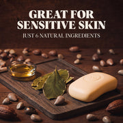 Carolina Castile Soap Castile Bar Soap - Gentle Unscented Black 3 Pack,6 Pack,Case of 48 Bars