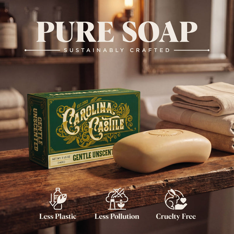 Castile Bar Soap - Gentle Unscented