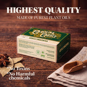 Carolina Castile Soap Castile Bar Soap - Gentle Unscented Saddle Brown 3 Pack,6 Pack,Case of 48 Bars