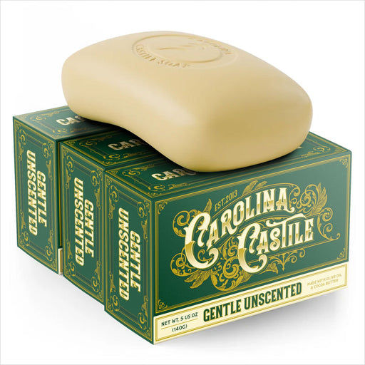 Carolina Castile Soap Castile Bar Soap - Gentle Unscented White Smoke 3 Pack
