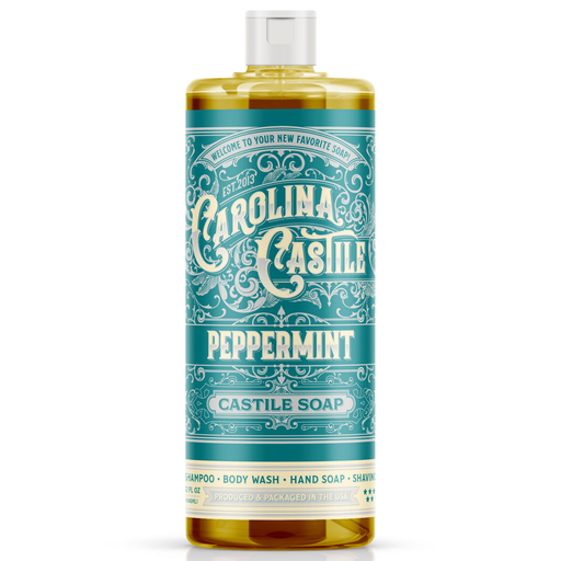 Carolina Castile Soap Peppermint Castile Soap White Smoke 32 oz