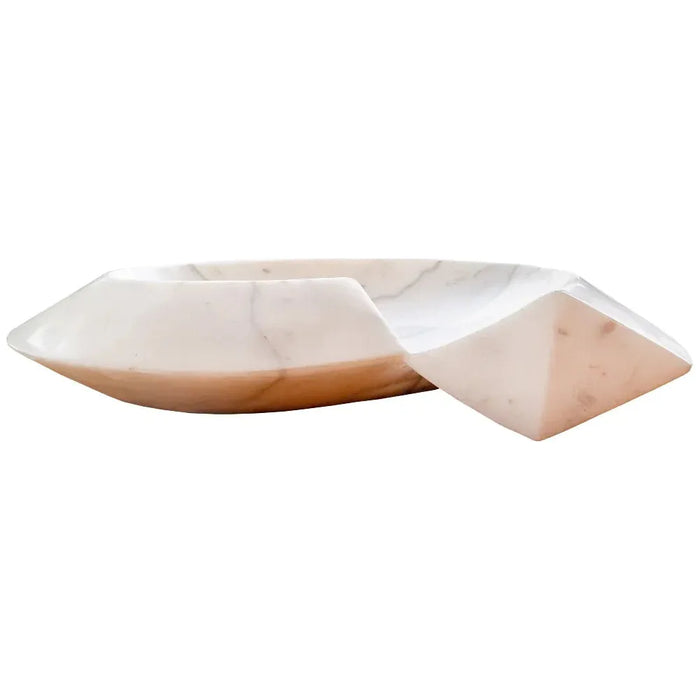 Carrara Marble Helix Shape Stone Above Vanity Bathroom Sink Polished (W)20" (L)23" (H)4"