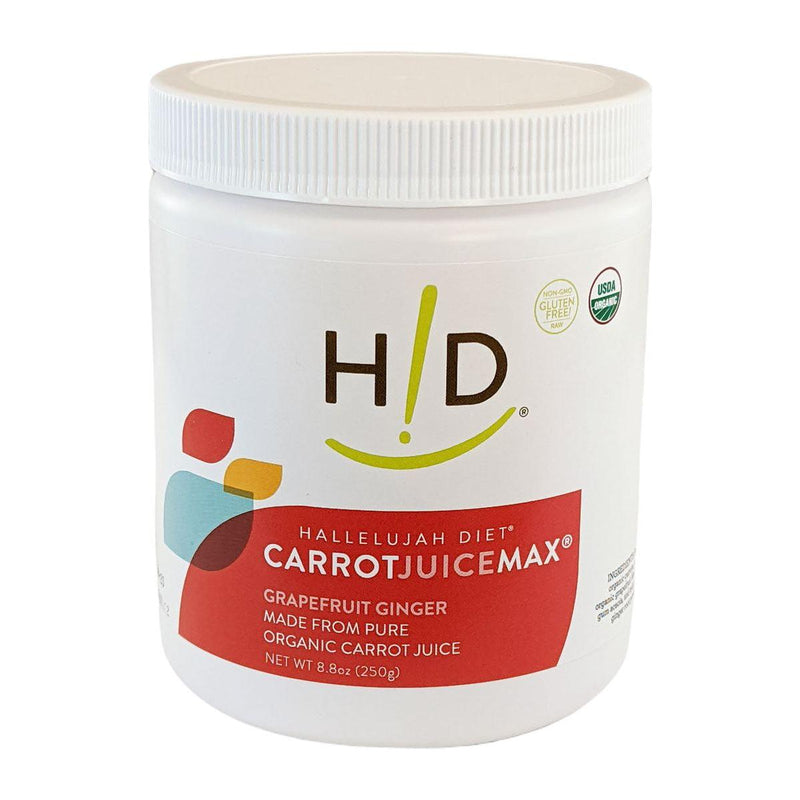 Hallelujah Diet CarrotJuiceMax - Grapefruit/Ginger Dehydrated Juice Powder