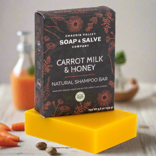 Chagrin Valley Soap & Salve Shampoo Bar: Carrot Milk & Honey Shampoo Bar