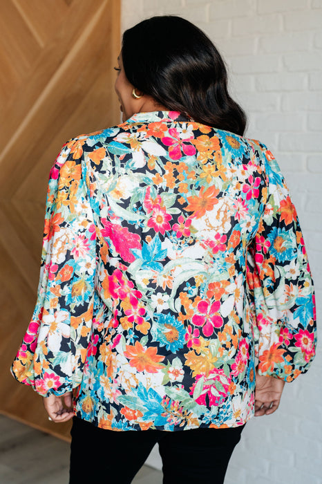 Floral Peplum Blouse