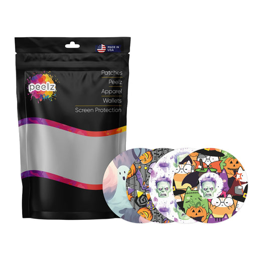 Peelz Cartoon Halloween Variety Patch Tape Designed for the FreeStyle Libre 3 Plus & Lingo Patch Medical Tape