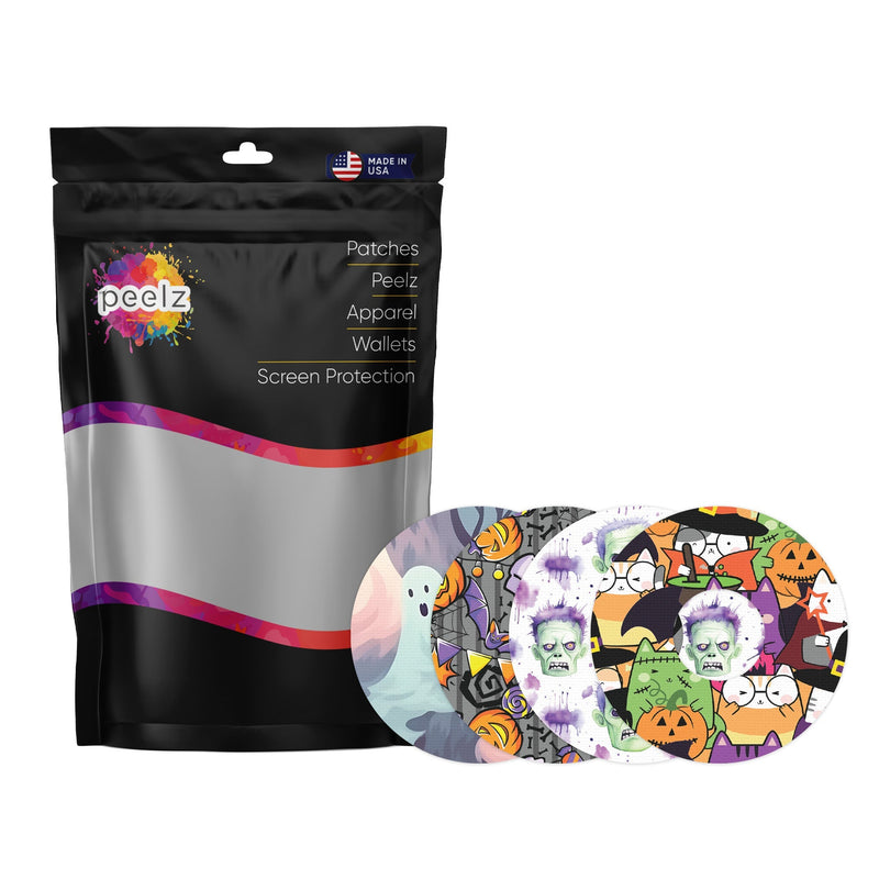 Peelz Cartoon Halloween Variety Patch Tape Designed for the FreeStyle Libre 3 Plus & Lingo Patch Medical Tape