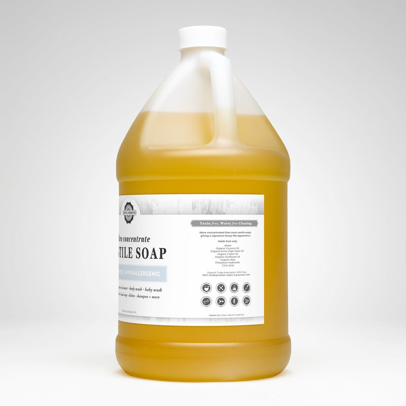 Rustic Strength Castile Soap - Ultra Concentrate | Unscented Soap