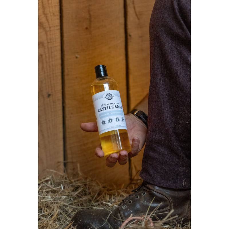 Rustic Strength Castile Soap - Ultra Concentrate | Unscented Multi-Purpose Cleaner