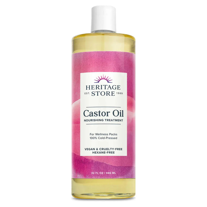 Heritage Products Castor Oil (32 oz) - Hexane-Free