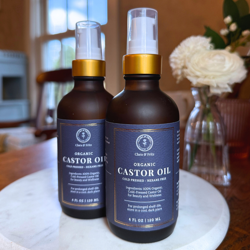 Clara & Fritz Tallow Shop Organic Castor Oil Facial Cleansers