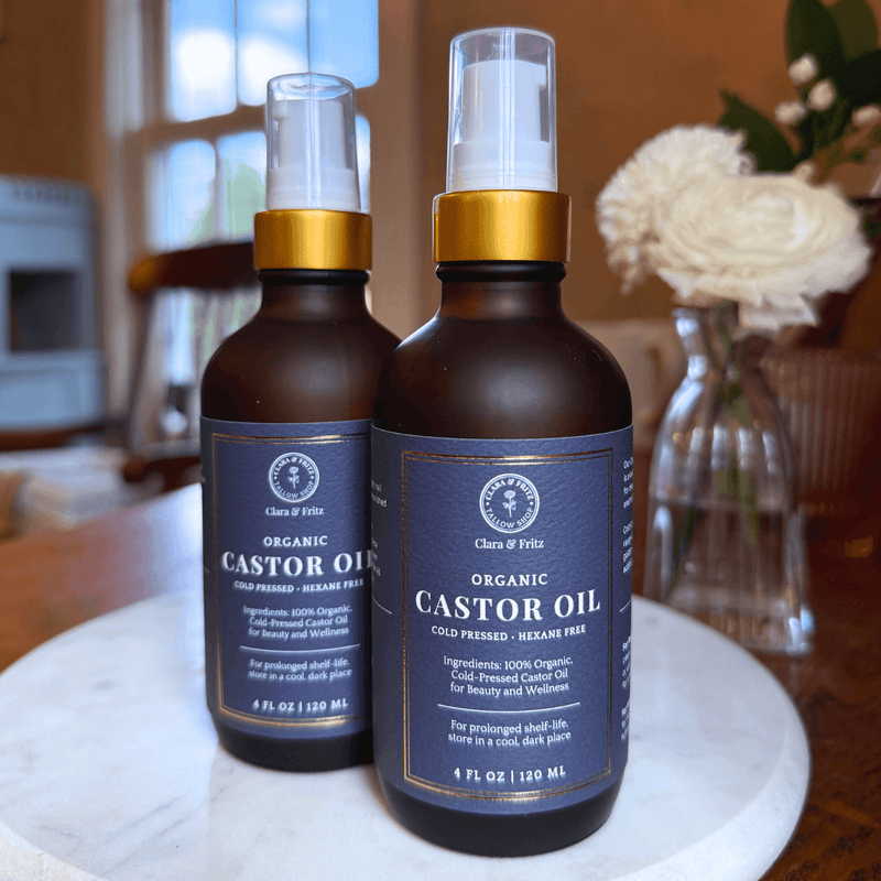 Clara & Fritz Tallow Shop Organic Castor Oil Facial Cleansers