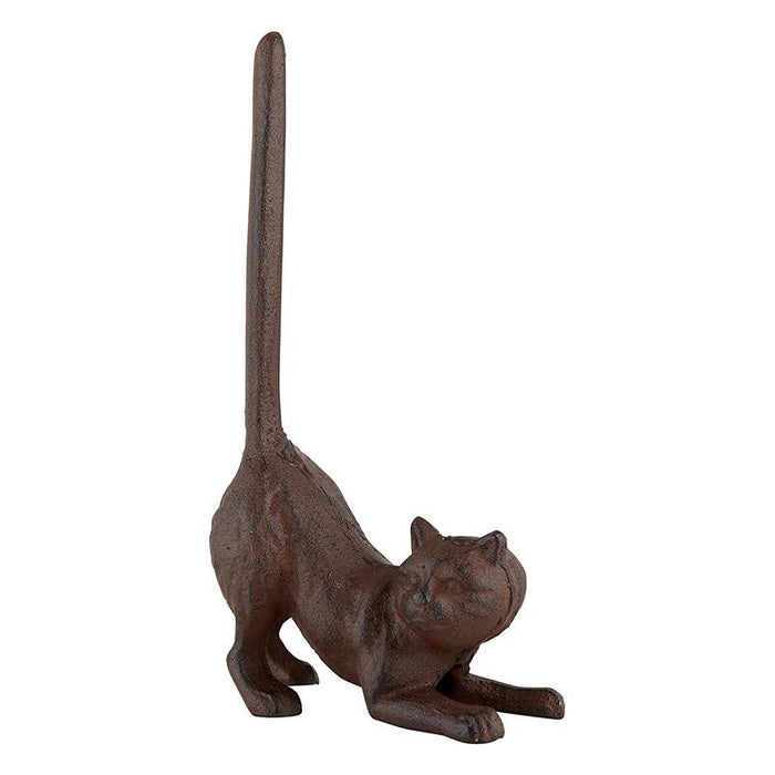 The Bullish Store - Cat Butt Cast Iron Tissue Holder | 9.5" Tall | Real Cast Iron, Virtually Indestructible