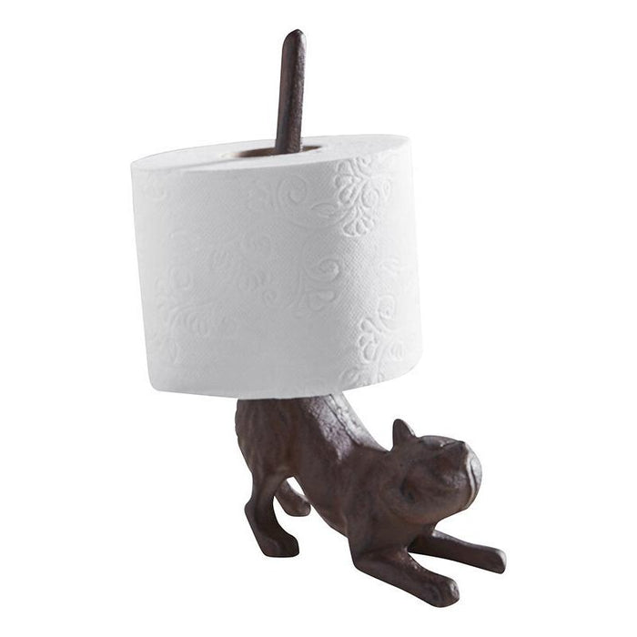 The Bullish Store - Cat Butt Cast Iron Tissue Holder | 9.5" Tall | Real Cast Iron, Virtually Indestructible