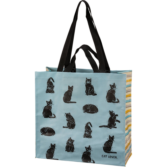 The Bullish Store - Cat Lover Market Tote Bag | 15.50" X 15.25" X 6"