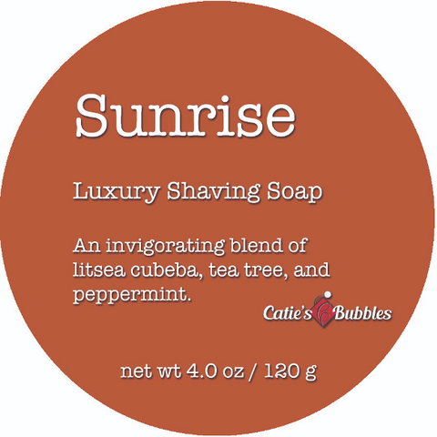 Catie's Bubbles Sunrise Shaving Soap 4 Oz