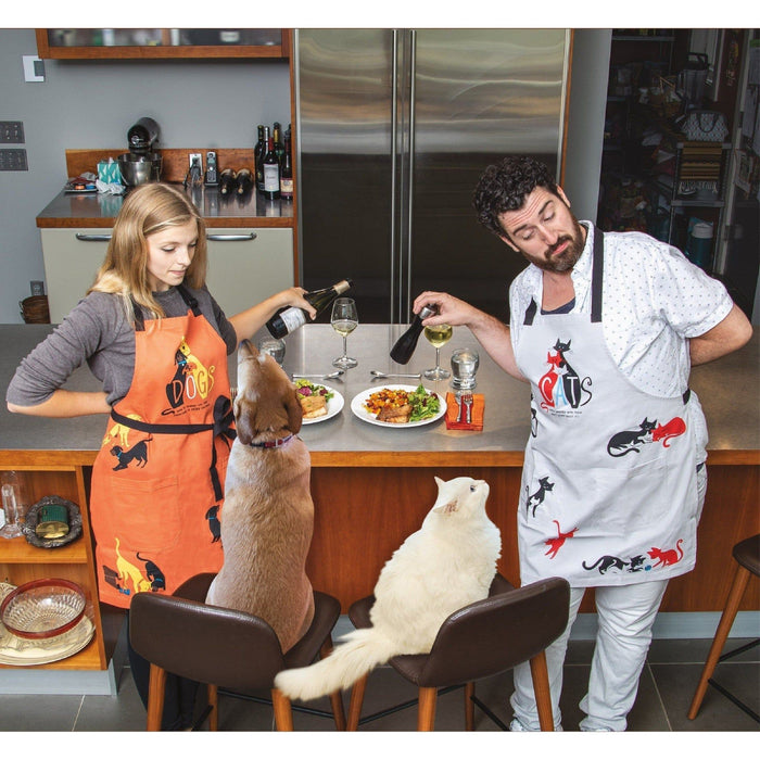 The Bullish Store - Cats. Slightly Obsessed With Them Funny Cooking And Bbq Apron Unisex 2 Pockets Adjustable Strap 100% Cotton