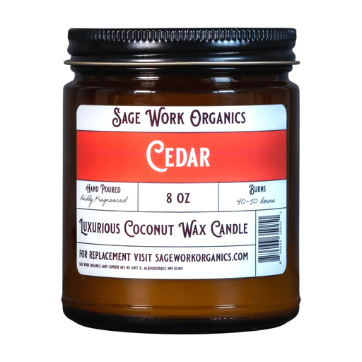 SageWork Organics Cedar Candle Scented Candles