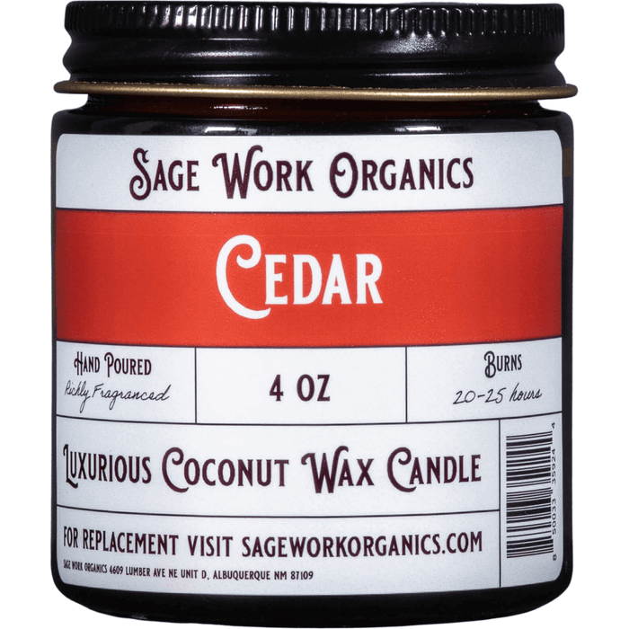 Sagework Organics - Cedar Candle