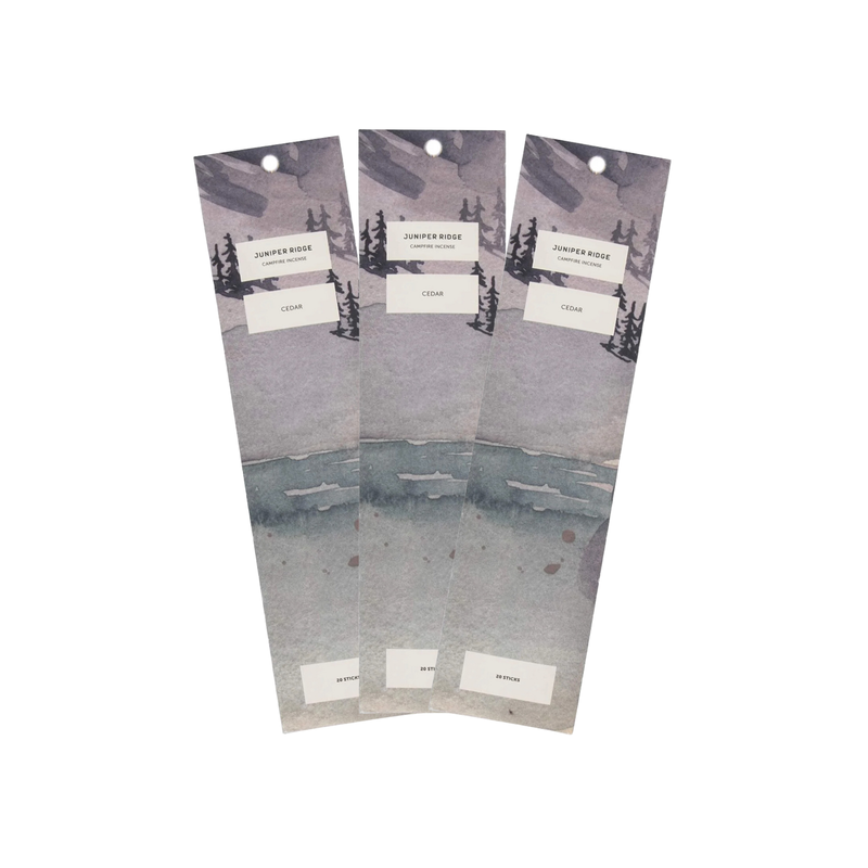 Juniper Ridge Cedar Campfire Incense (20 Sticks) 3-Pack Incense