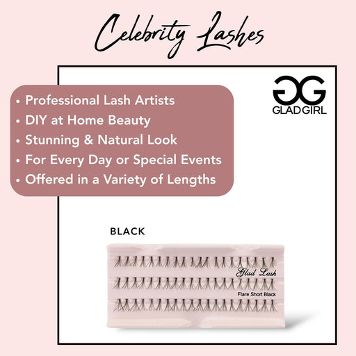 GladGirl Celebrity Lashes - Black Eyelashes