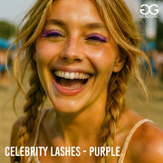 GladGirl Celebrity Lashes - Purple Eyelashes
