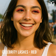 GladGirl Celebrity Lashes - Red Eyelashes