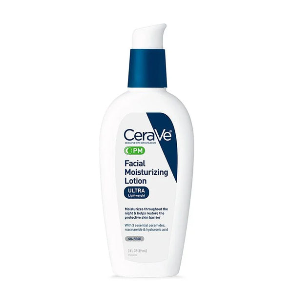 CeraVe CeraVe PM Facial Moisturizing Lotion 3 fl oz Face Moisturizer White Smoke