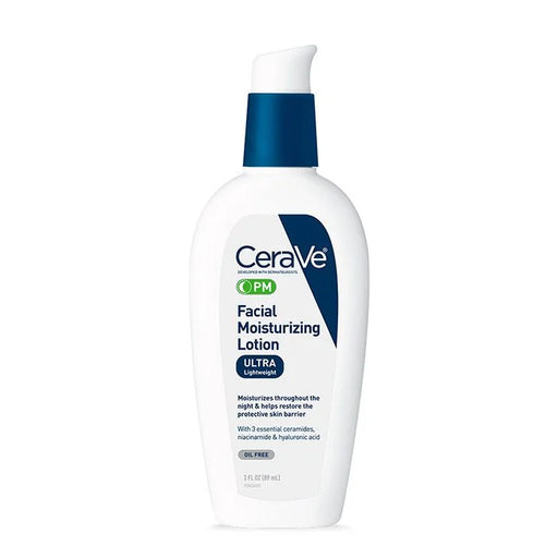 CeraVe CeraVe PM Facial Moisturizing Lotion 3 fl oz Face Moisturizer White Smoke