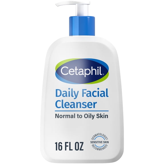 Cetaphil Cetaphil Daily Facial Cleanser, Combination to Oily Sensitive Skin - 16.0 Fl Oz Facial Cleanser White Smoke