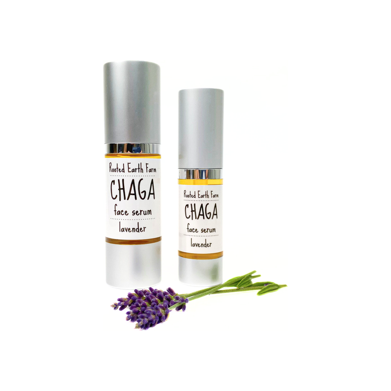 Rooted Earth Farm + Apothecary Chaga Face Serum Skin + Face Serums