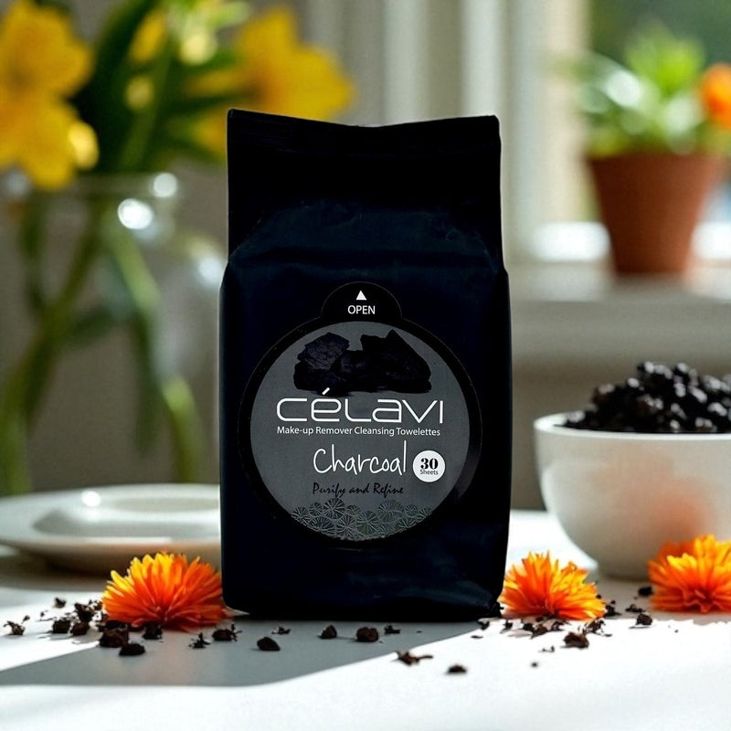 Sydoni Skincare and Beauty CHARCOAL PURIFYING CLEANSING WIPES (30PK) Makeup Cleansing Wipes