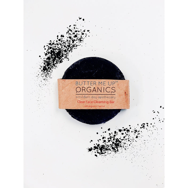 Butter Me Up Organics Face Wash Organic Activated Charcoal Face Soap Face