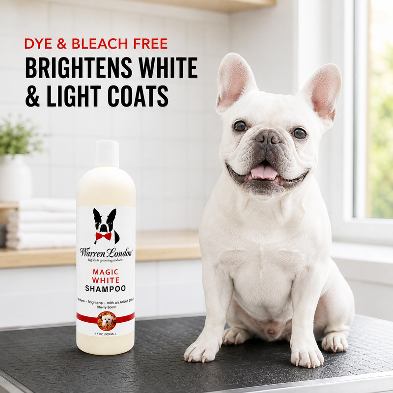 Warren London Magic White Brightening Dog Shampoo - Cherry Scented - 17oz Dog Shampoo Lavender