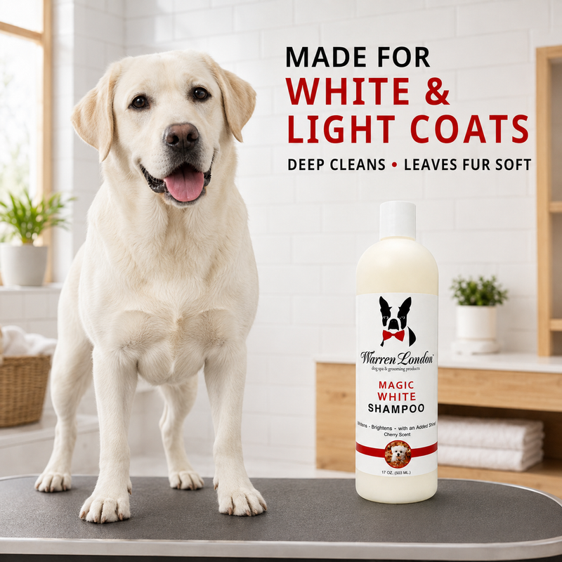 Warren London Magic White Brightening Dog Shampoo - Cherry Scented - 17oz Dog Shampoo Lavender