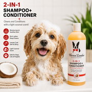 Warren London 2-in-1 Shampoo + Conditioner - Coconut Scented - Professional Size Grooming Size Product Lavender