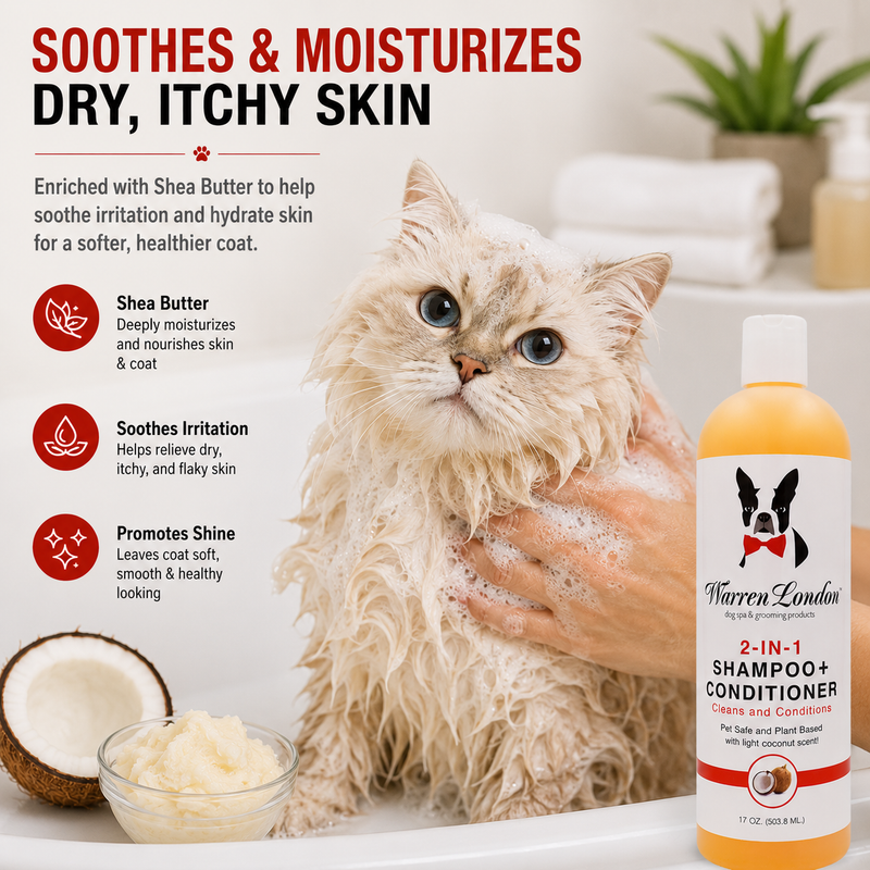 Warren London 2-in-1 Dog Shampoo & Conditioner – Coconut, 17 oz Dog Shampoo Lavender
