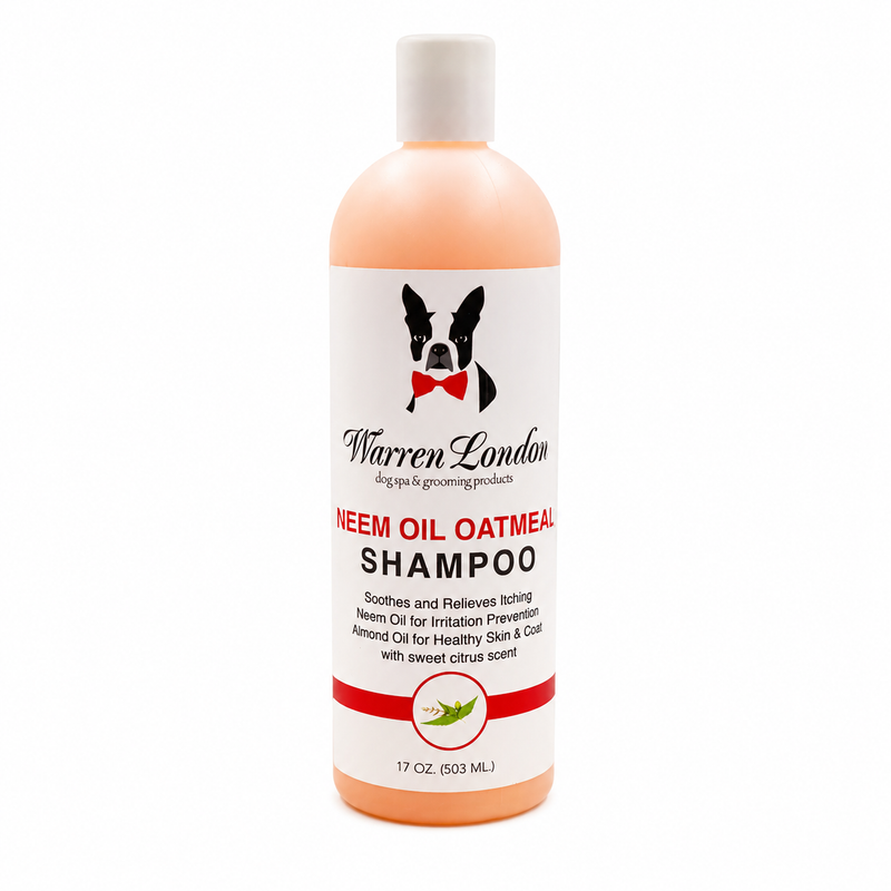 Warren London Neem Oil Oatmeal Shampoo - Soothes & Relieves Itching - Insect Repellant Dog Shampoo