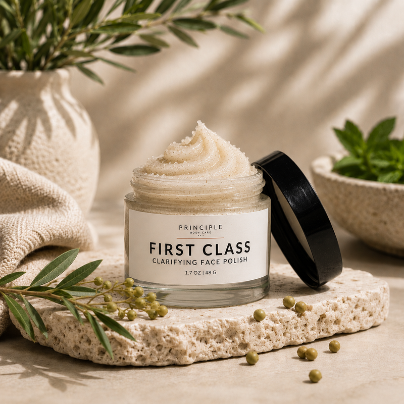 P R I N C I P L E First Class Clarifying Face Polish Face Gray