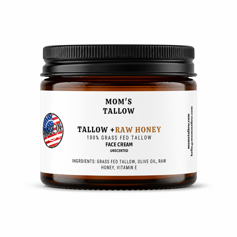 Mom’s Tallow Skin Serenity Face Cream – Nourishing Balm for Sensitive & Flaky Skin