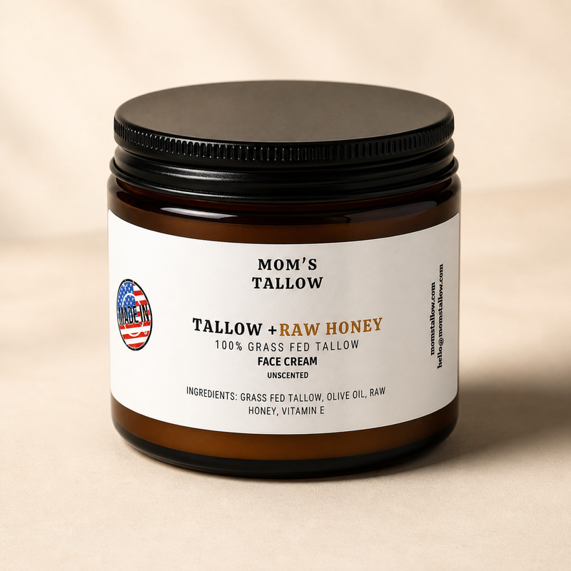 Mom’s Tallow Skin Serenity Face Cream – Nourishing Balm for Sensitive & Flaky Skin