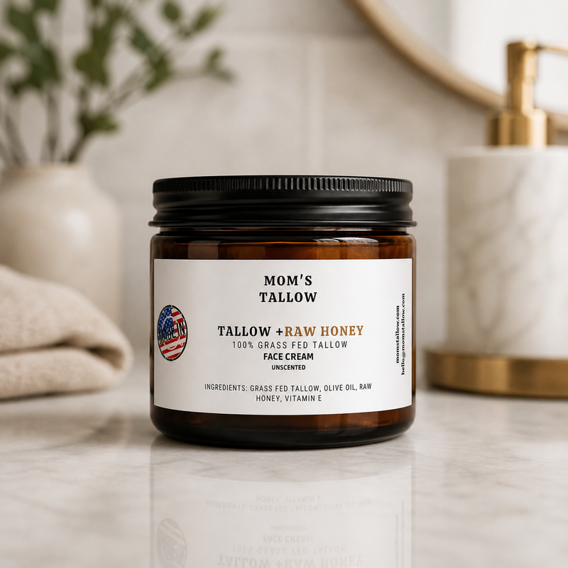 Mom’s Tallow Skin Serenity Face Cream – Nourishing Balm for Sensitive & Flaky Skin