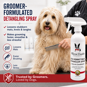 Warren London Dog De-matting and Detangler Spray - Leave-In Conditioner Spa Product