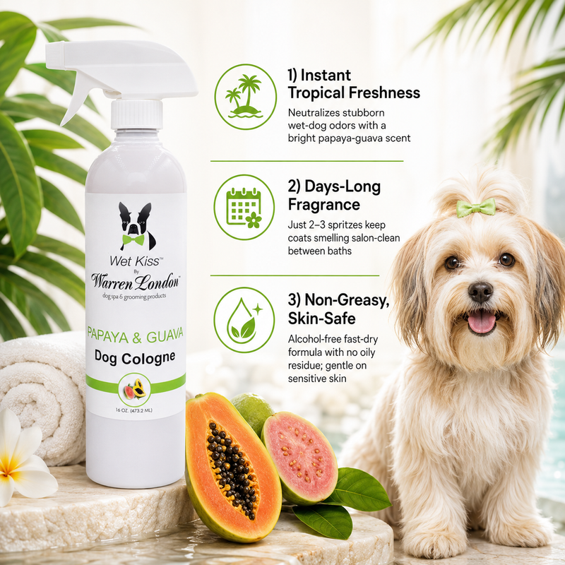 Warren London Wet Kiss Dog Cologne By Warren London - 2 Oz or 16 Oz Spa Product
