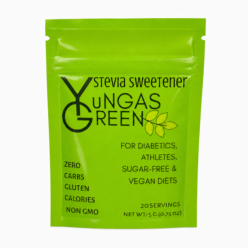 Naturamericas Naturamericas Yungas Green Stevia Sweetener Stevia Sweetener Yellow Green 3.5oz (100g),0.75oz (5g) - Sample Size,2.2 lbs (1000g)