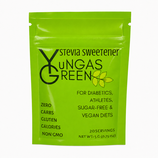 Naturamericas Naturamericas Yungas Green Stevia Sweetener Stevia Sweetener Yellow Green 3.5oz (100g),0.75oz (5g) - Sample Size,2.2 lbs (1000g)